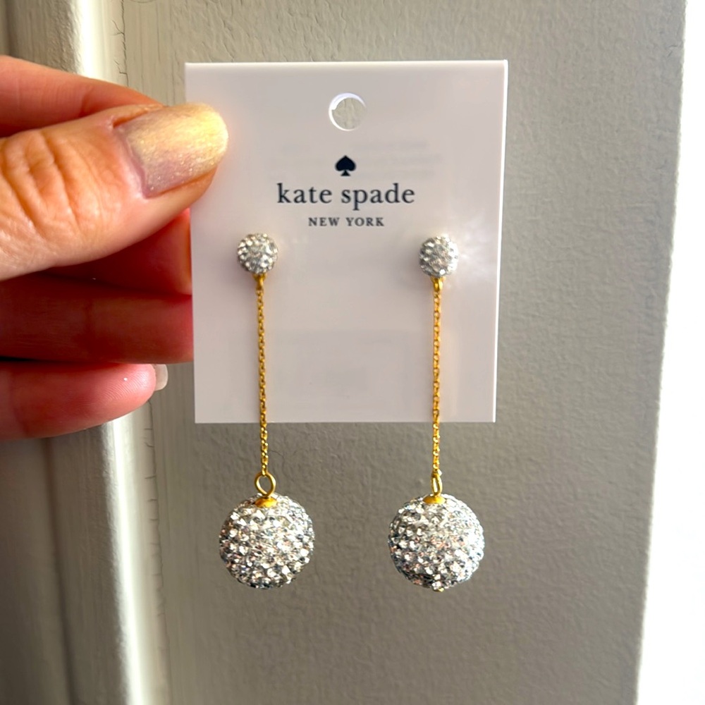 Kate Spade Sparkly Dangle Earrings